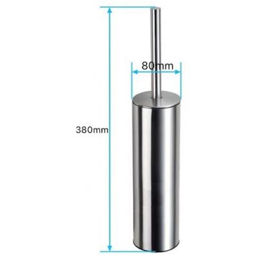 Toiletborstelhouder voor Wandbevestiging Boss & Wessing RVS Geborsteld