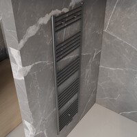 Handdoek Radiator BWS Cory 160x60 cm 557 Watt Midden en Zijaansluiting Gunmetal