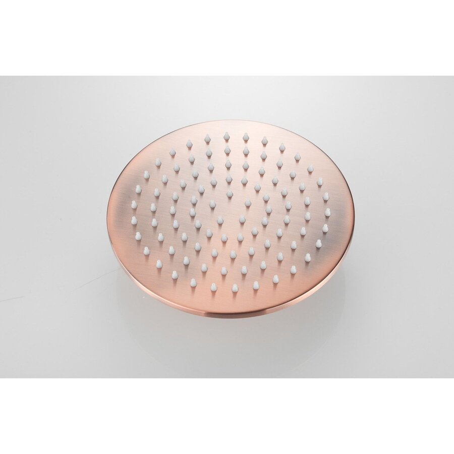 Hoofddouche AquaSplash Vision Rond 20 cm Geborsteld Koper