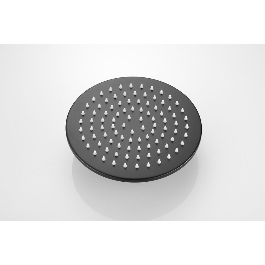 Hoofddouche AquaSplash Vision Rond 20 cm Mat Zwart