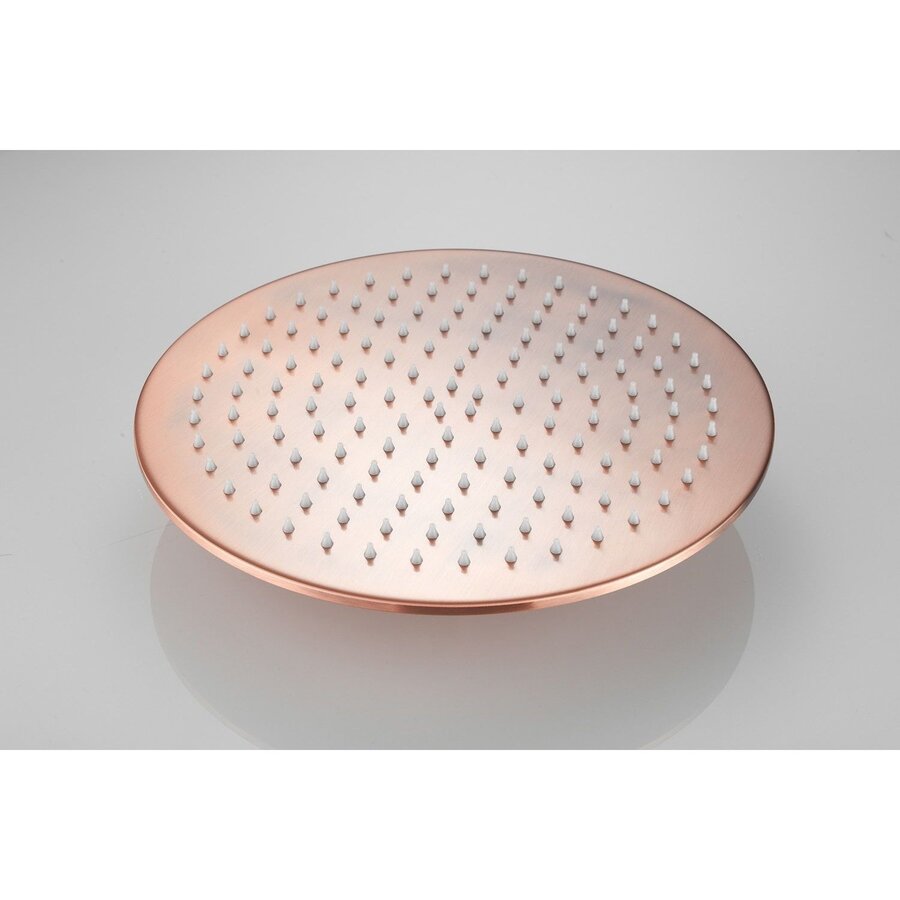 Hoofddouche AquaSplash Vision Rond 30 cm Geborsteld Koper