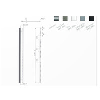 Radiator Sanicare Snode Met Wifi 172 x 60 cm Zilver Grijs Met Thermostaat Zwart