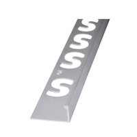 Hoekprofiel Faktum Aluminium Zilver Geanodiseerd Gecoat Wit 250cm 10mm