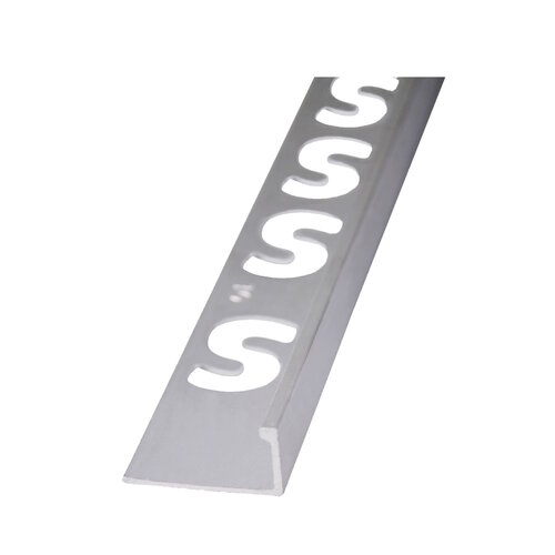 Hoekprofiel Faktum Aluminium Zilver Geanodiseerd Gecoat Wit 250cm 8mm 