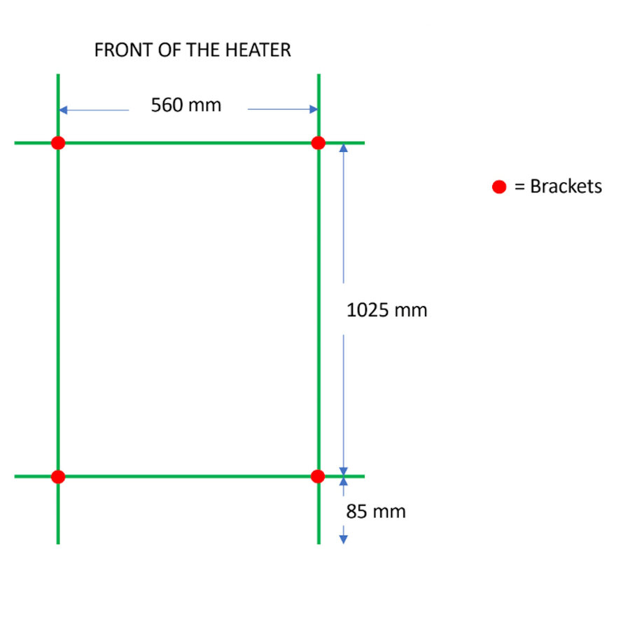 Designradiator TVS Nemo Wit 119.5 x 61 cm