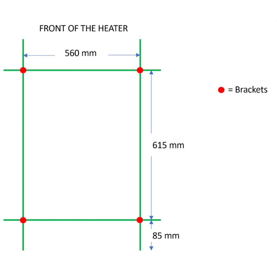 Designradiator TVS Nemo Chroom 78.5 x 61 cm