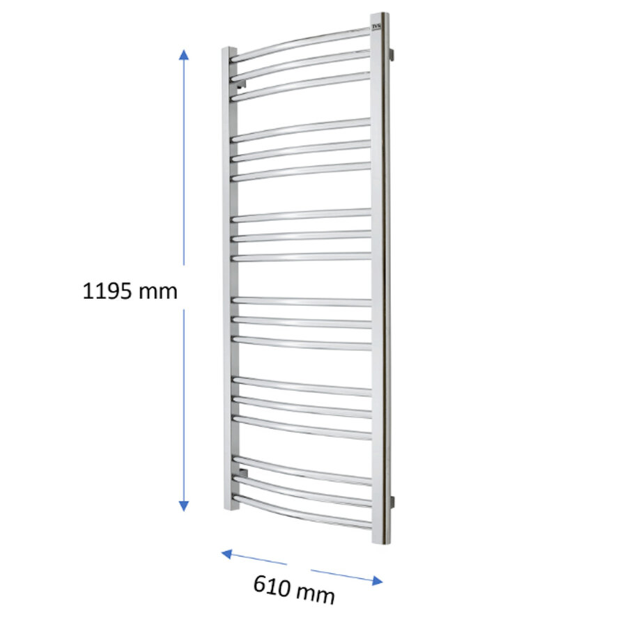 Designradiator TVS Nemo Chroom 119.5 x 61 cm