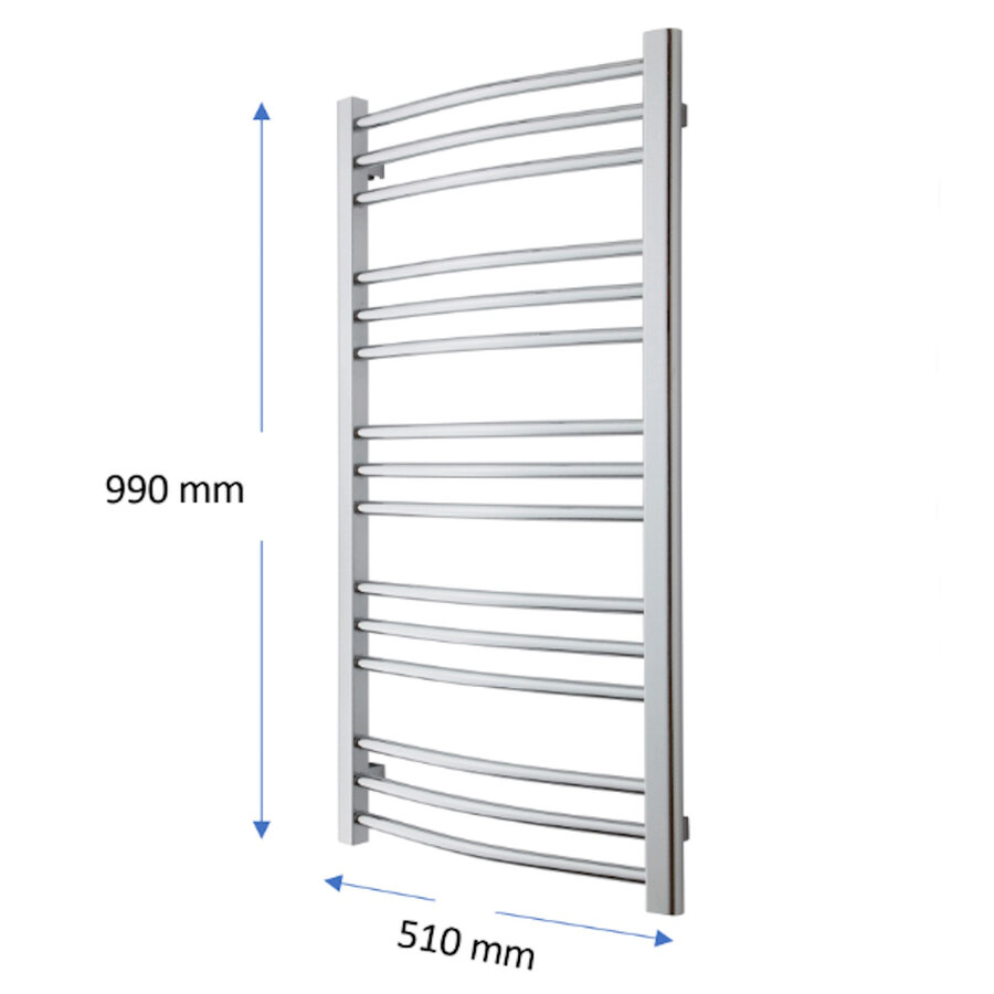Designradiator TVS Nemo Zwart 99 x 51 cm