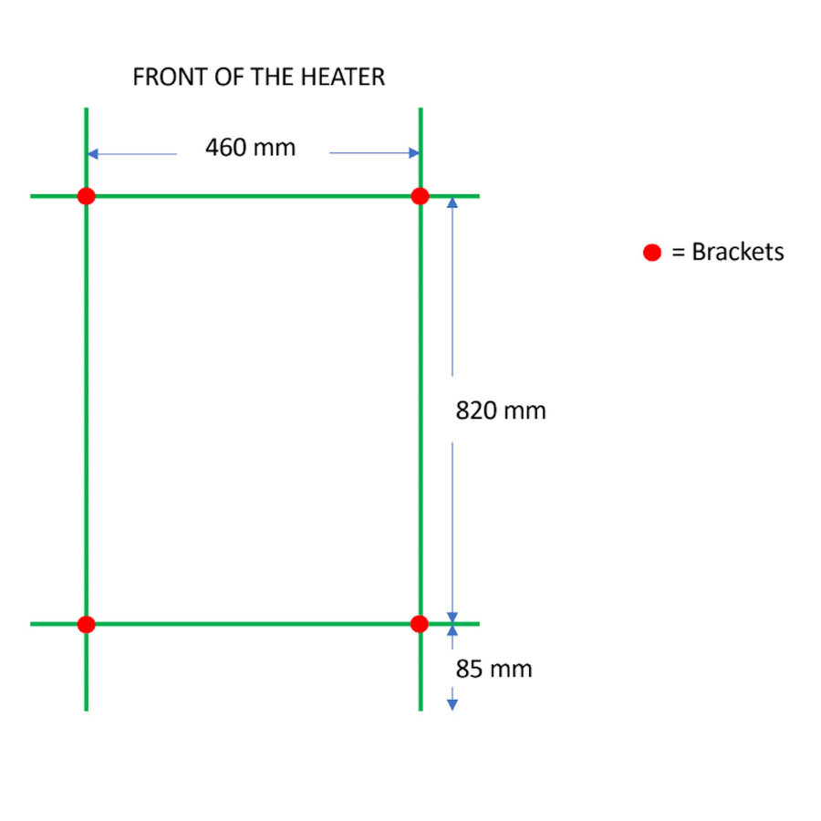 Designradiator TVS Nemo Zwart 99 x 51 cm