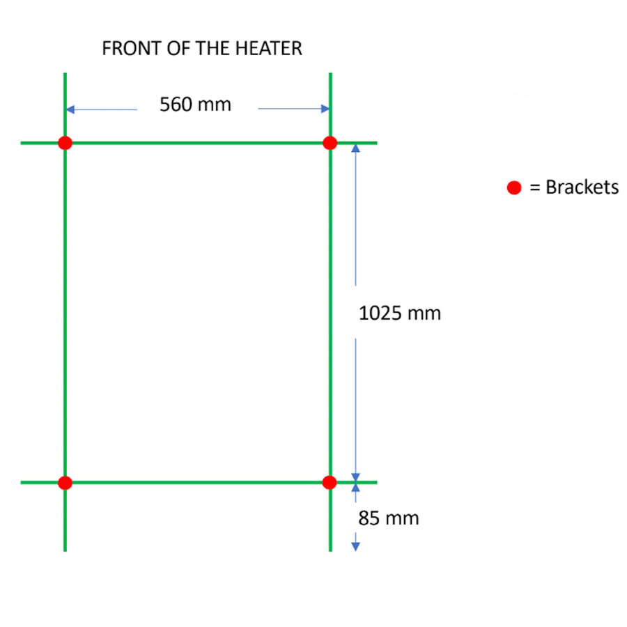 Designradiator TVS Nemo Zwart 119.5 x 61 cm