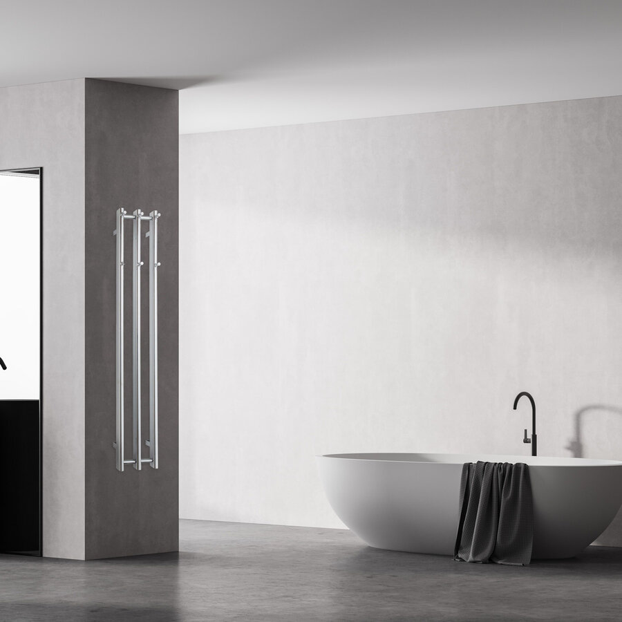 Designradiator TVS Vino 3 Chroom 140 x 25 cm