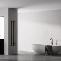 Designradiator TVS Vino 3 Zwart 140 x 25 cm