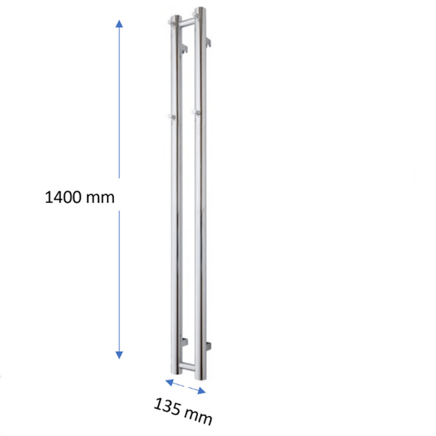 Designradiator TVS Kiro 2 Wit 140 x 13.5 cm