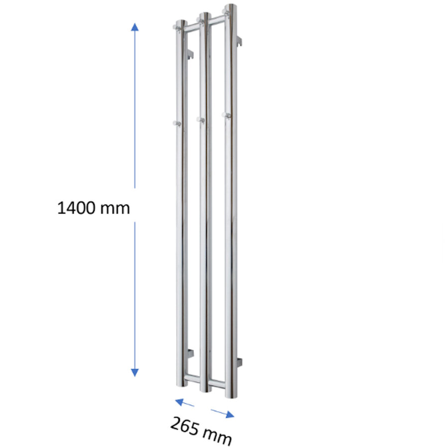 Designradiator TVS Kiro 3 Wit 140 x 26.5 cm