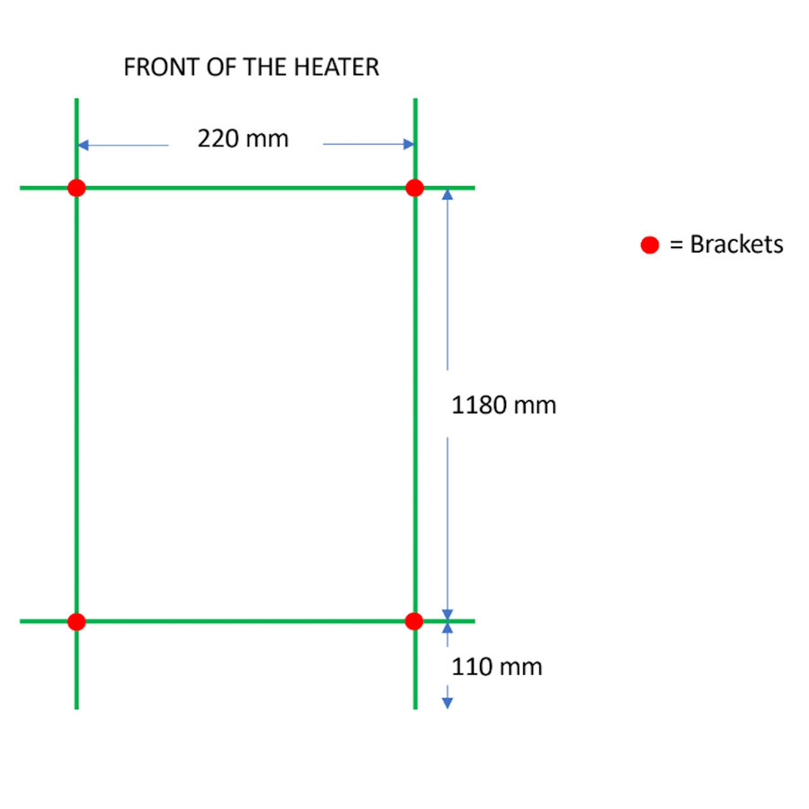 Designradiator TVS Kiro 3 Wit 140 x 26.5 cm