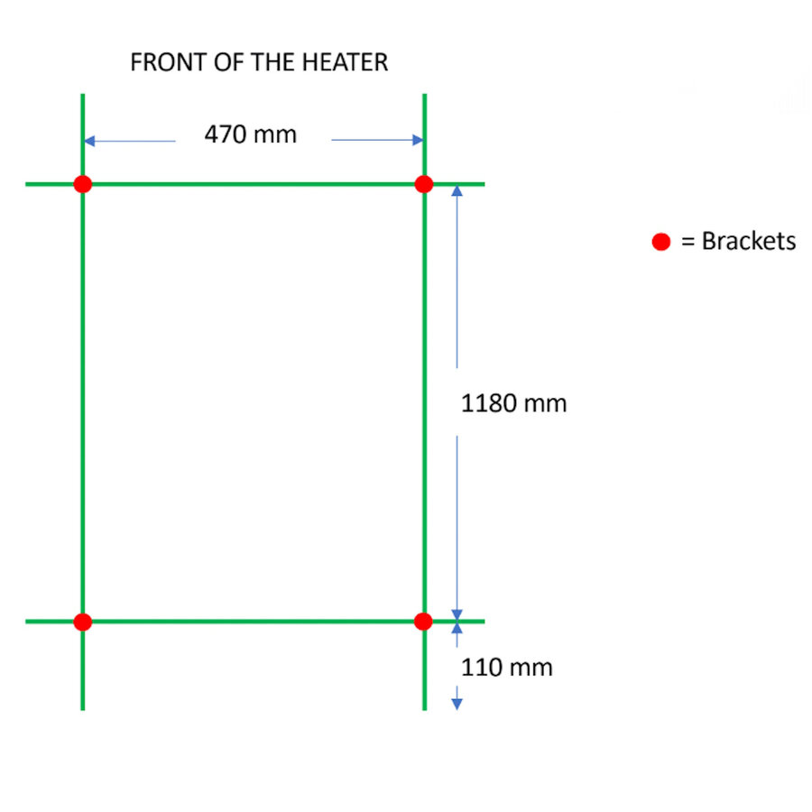 Designradiator TVS Kiro 5 Wit 140 x 51.5 cm