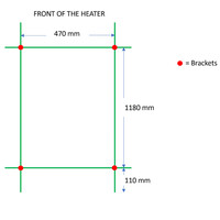 Designradiator TVS Kiro 5 Chroom 140 x 51.5 cm