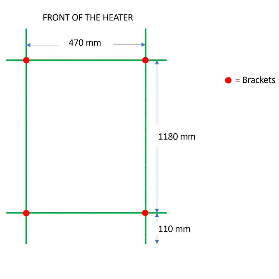 Designradiator TVS Kiro 5 Chroom 140 x 51.5 cm
