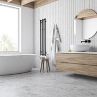 Designradiator TVS Kiro 3 Zwart 140 x 26.5 cm