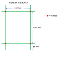 Designradiator TVS Kosmo Wit 140x36 cm