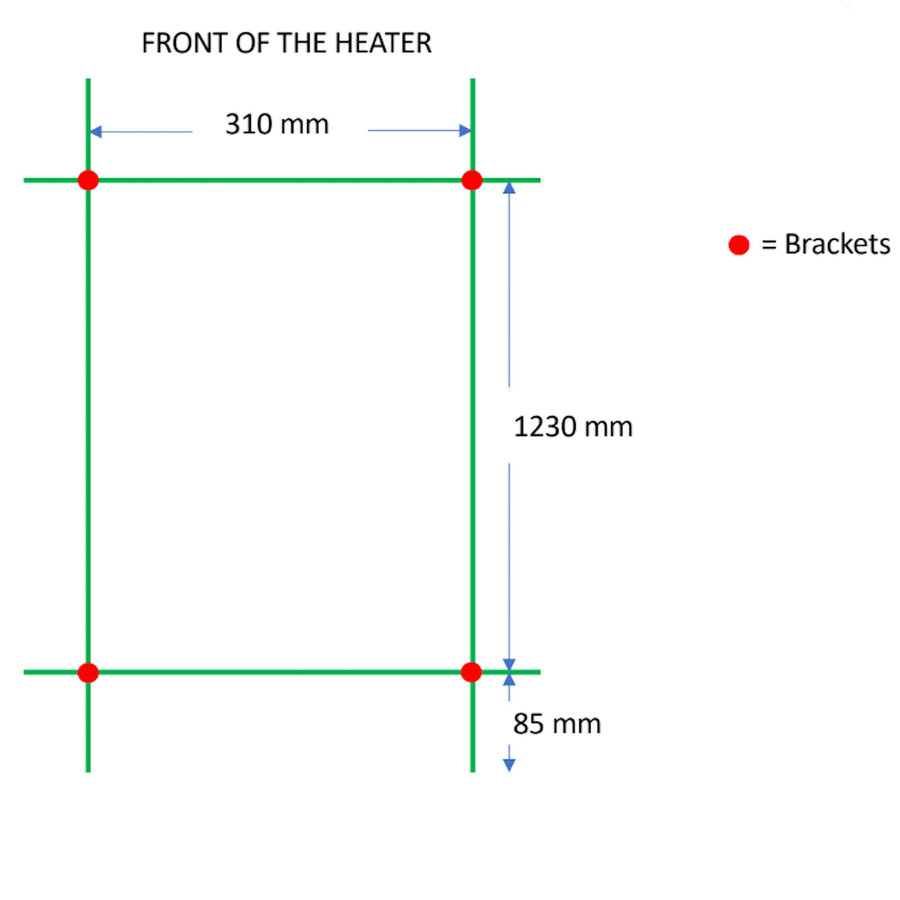Designradiator TVS Kosmo Wit 140x36 cm