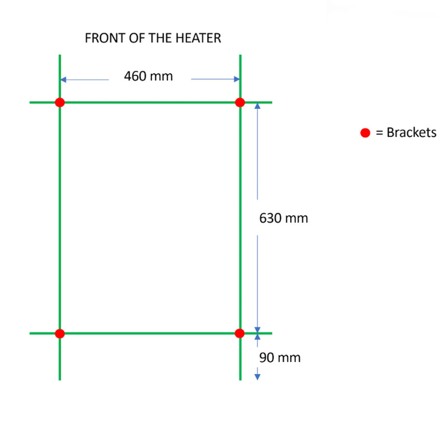 Designradiator TVS Dino Chroom 81.5x50 cm