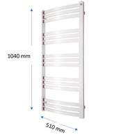 Designradiator TVS Dino Chroom 104x50 cm