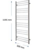 Designradiator TVS Pivo Wit 119.5x50 cm