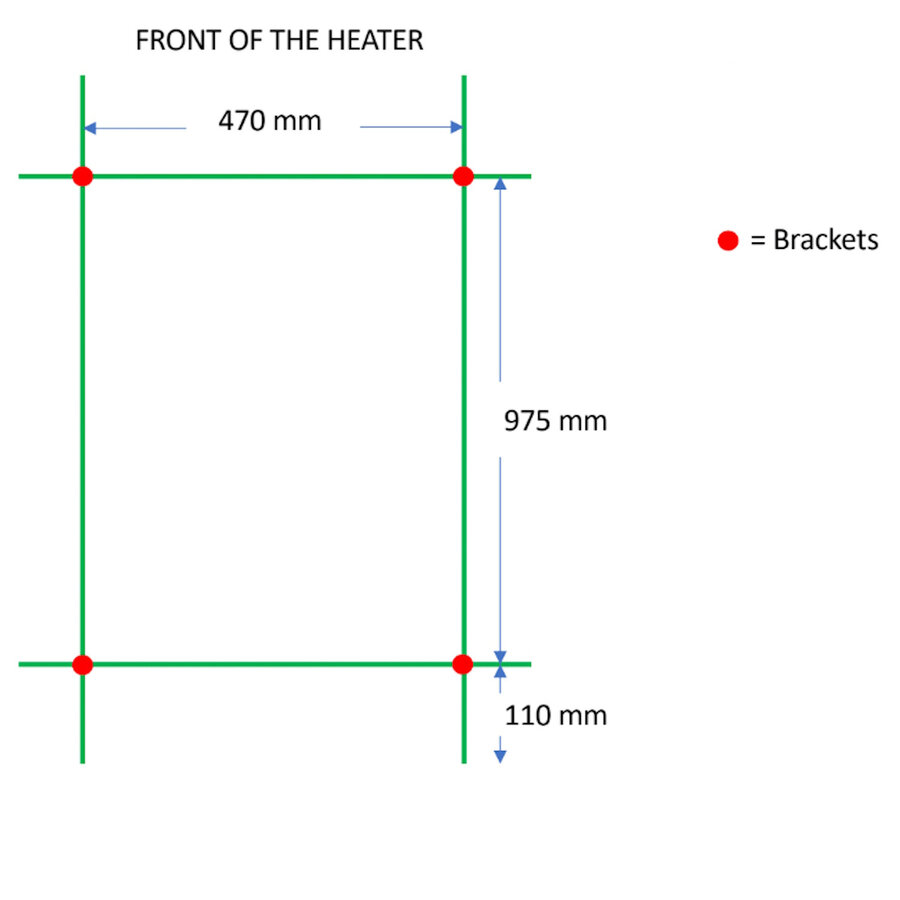 Designradiator TVS Pivo Wit 119.5x50 cm
