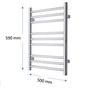 Designradiator TVS Pivo Chroom 59x50 cm
