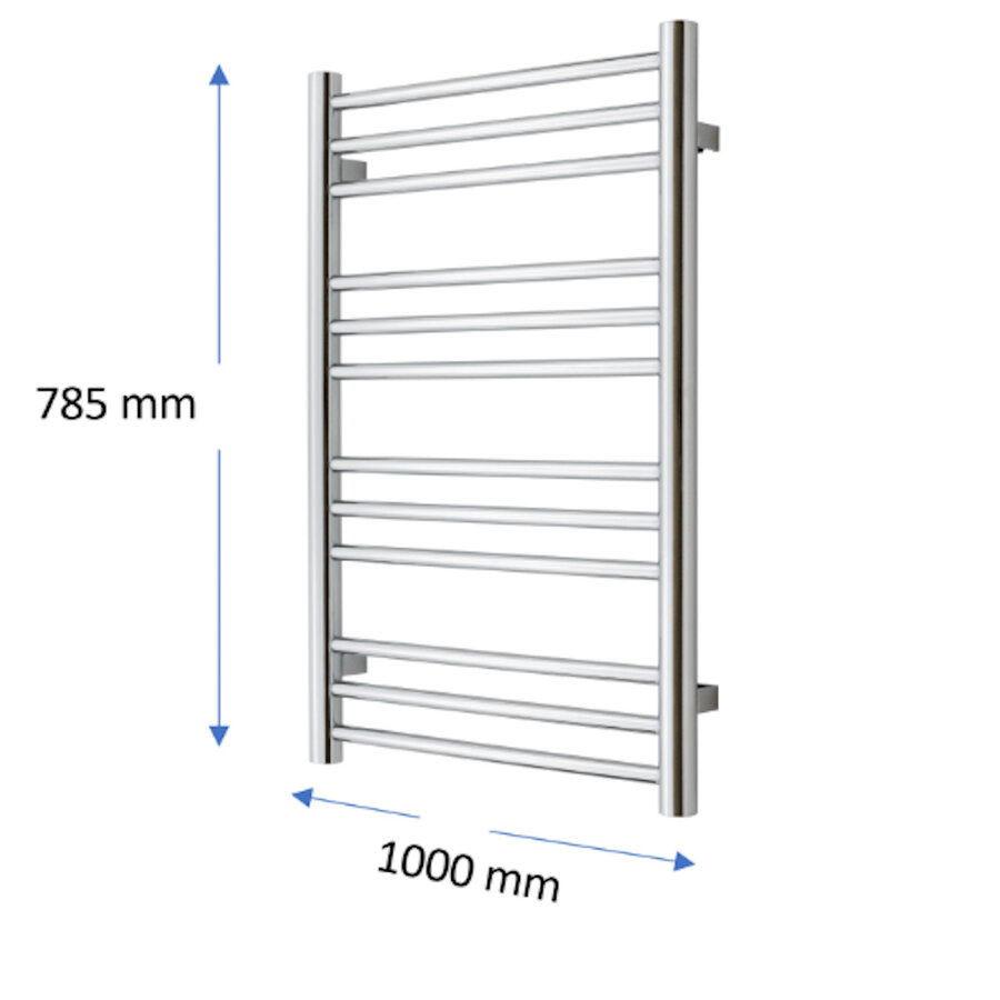Designradiator TVS Pivo Chroom 78.5x100 cm