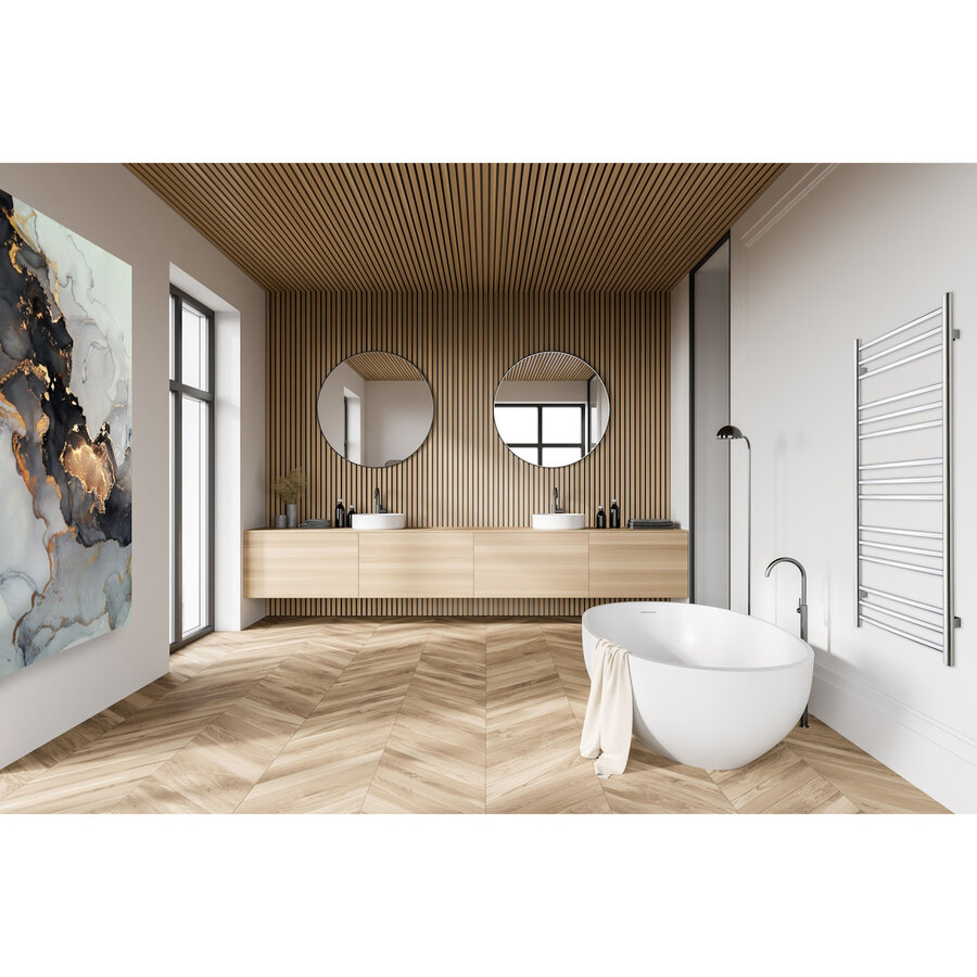 Designradiator TVS Pivo Chroom 99x50 cm