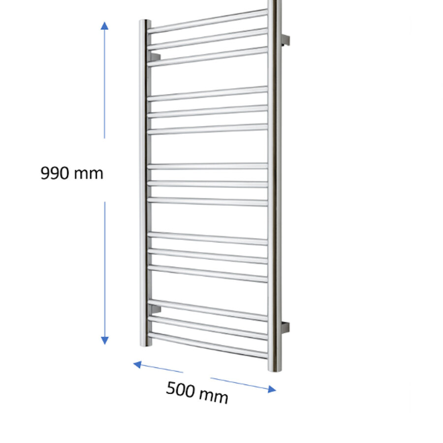Designradiator TVS Pivo Zwart 99x50 cm