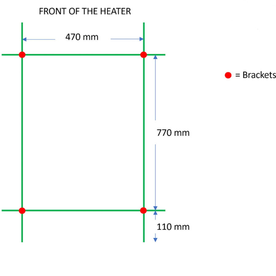 Designradiator TVS Pivo Zwart 99x50 cm