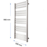 Designradiator TVS Paso Wit 112x50 cm