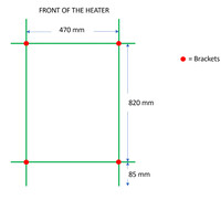 Designradiator TVS Paso Wit 112x50 cm