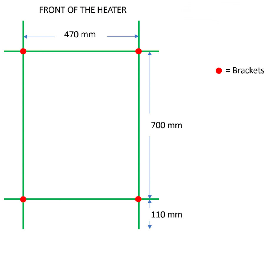 Designradiator TVS Duo Mat Wit 92x50 cm