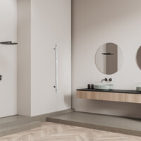 NIET MEER LEVERBAAR Elektrische Radiator TVS ELDO 1F Edelstaal met Timer 140x6 cm