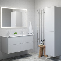 Elektrische Radiator TVS ELDO 4 Gepolijst RVS met Timer 140x34.5 cm