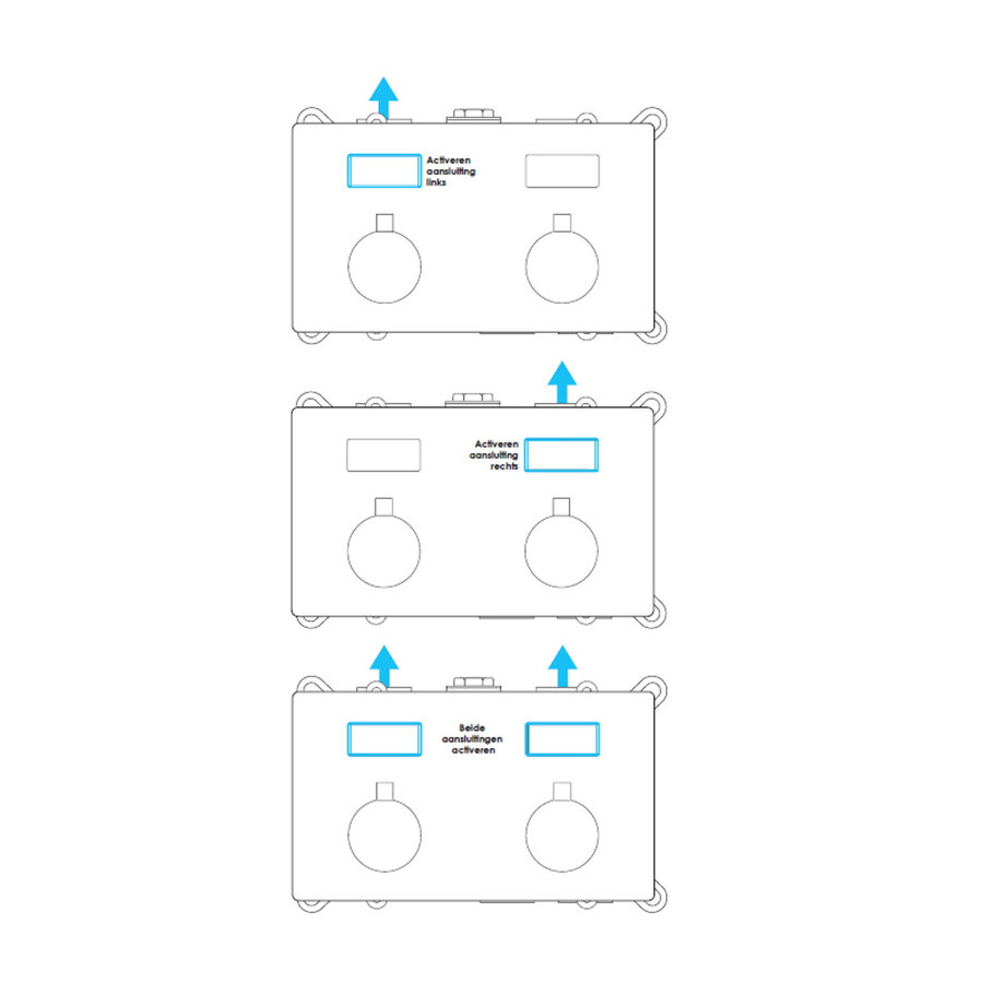 Thermostatische Inbouw Regendouche Brauer Brushed Edition Met Drukknoppen SET 56 Met 30 Cm Douchekop En Rechte Muurarm En 3-Standen Handdouche En Doucheslang En Wandaansluitbocht RVS Geborsteld PVD