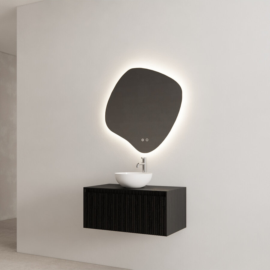 Onderkast Gliss Design Timotheus 60 CM Incl. Topplaat Black Veneer