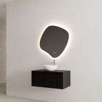 Onderkast Gliss Design Timotheus 70 CM Incl. Topplaat Black Veneer