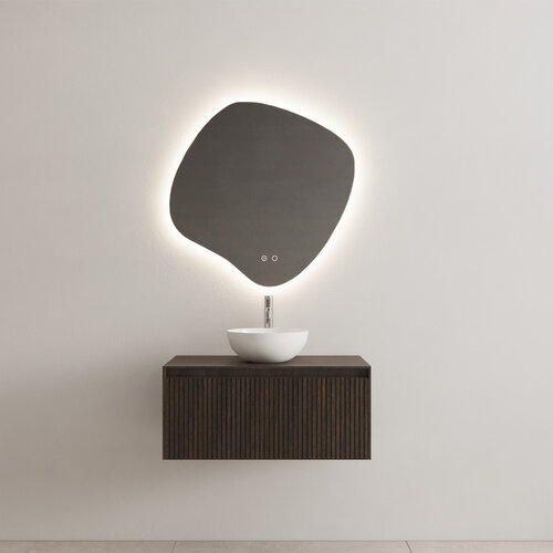 Onderkast Gliss Design Timotheus 70 CM Incl. Topplaat Charcoal 