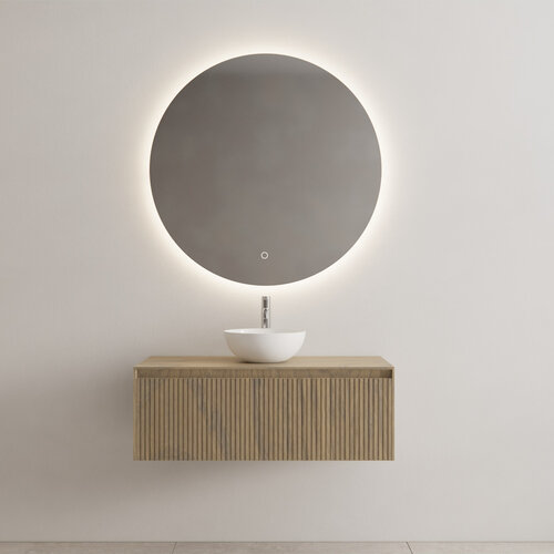 Onderkast Gliss Design Timotheus 100 CM Incl. Topplaat Ash Grey 