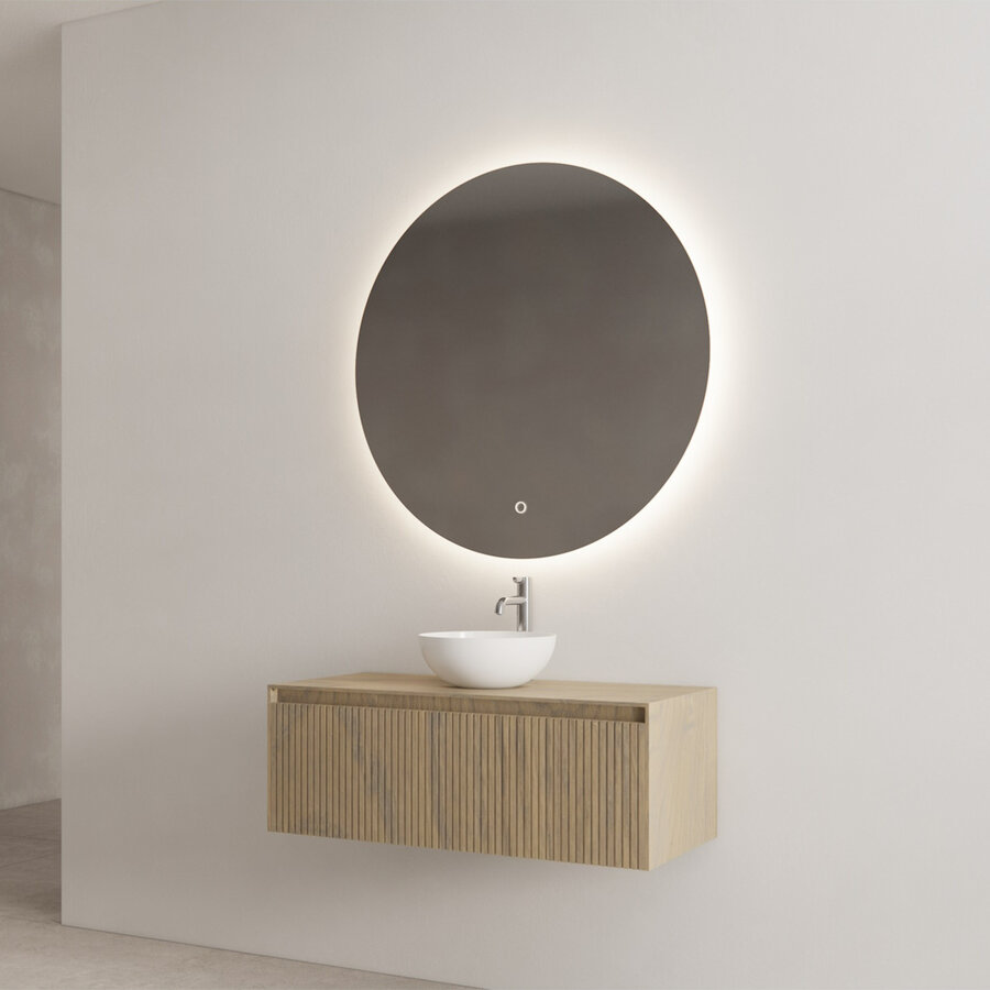 Onderkast Gliss Design Timotheus 100 CM Incl. Topplaat Ash Grey