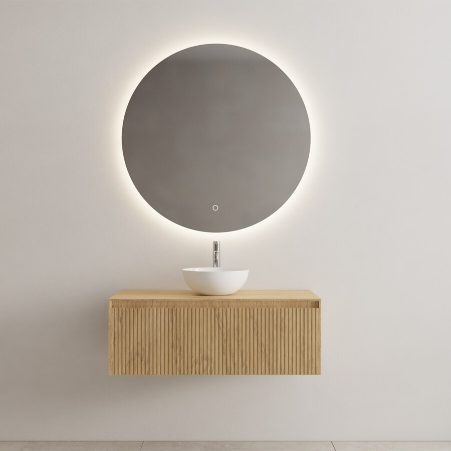 Onderkast Gliss Design Timotheus 100 CM Incl. Topplaat Castle Brown