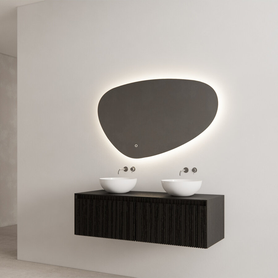 Onderkast Gliss Design Timotheus 120 CM 2 laden Incl Topplaat Black Veneer