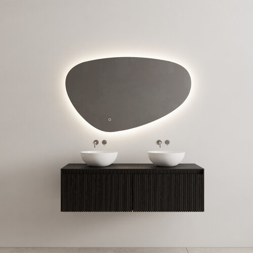 Onderkast Gliss Design Timotheus 140 CM 2 Lades Incl Topplaat Black Veneer 