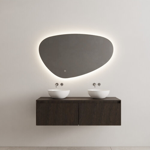 Onderkast Gliss Design Timotheus 140 CM 2 Lades Incl Topplaat Charcoal 