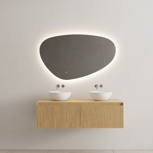 Onderkast Gliss Design Timotheus 140 CM 2 Lades Incl Topplaat Pure 